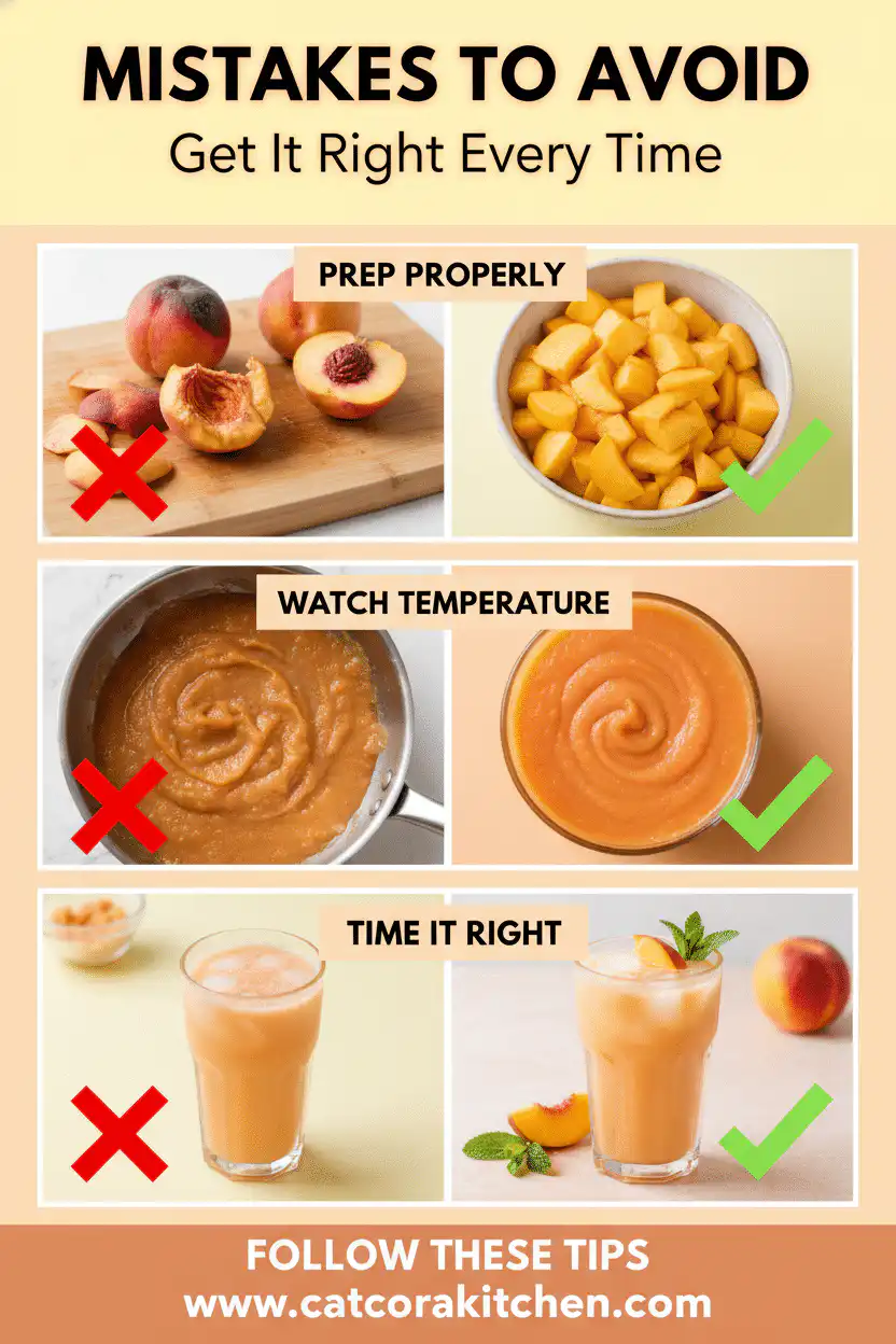 Peach lemonade common mistakes