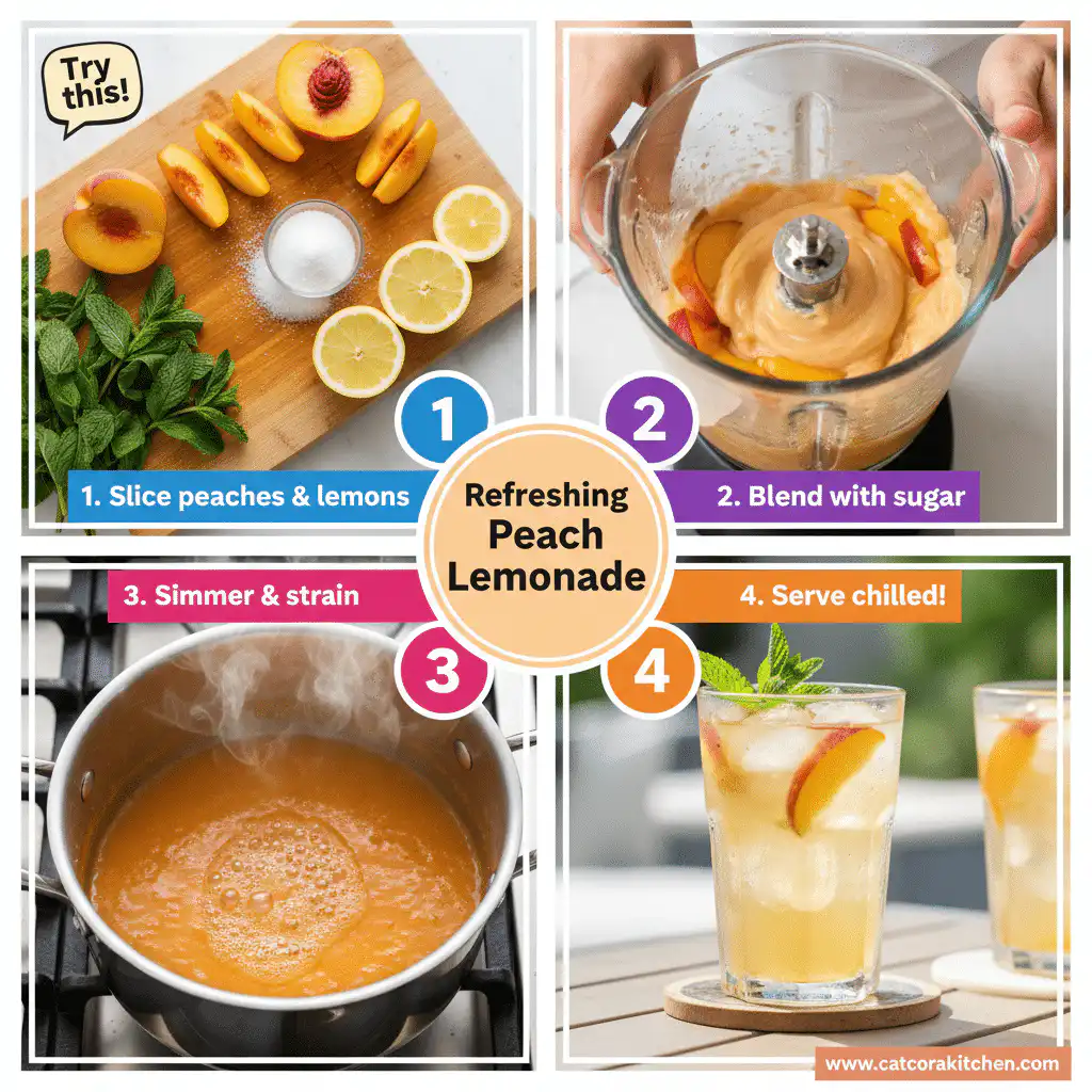 card recipe ingredients and instructions peach lemonade
