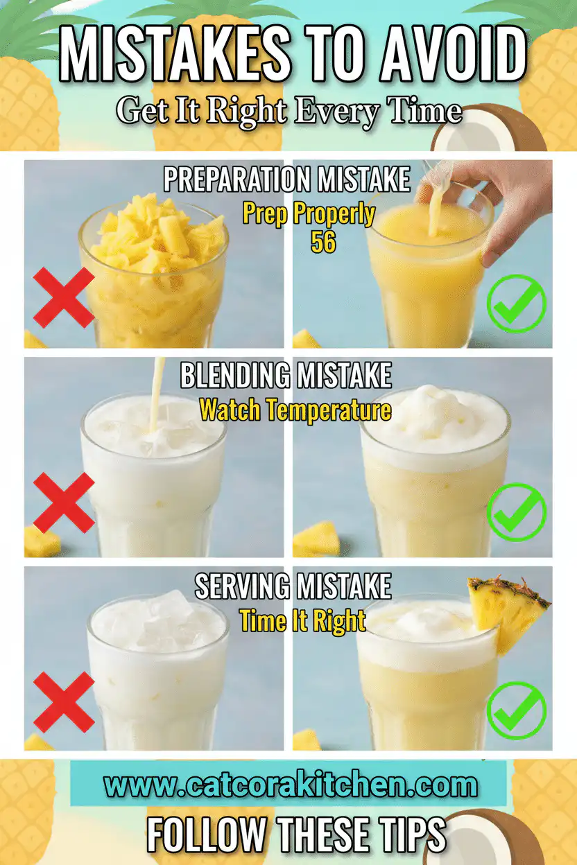 Pina colada recipe common mistakes