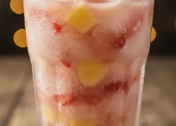 pineapple strawberry slushie