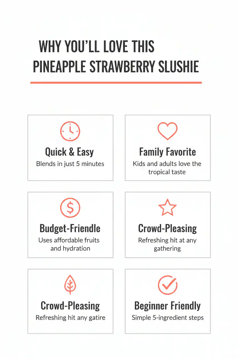 Why you'll love pineapple strawberry slushie