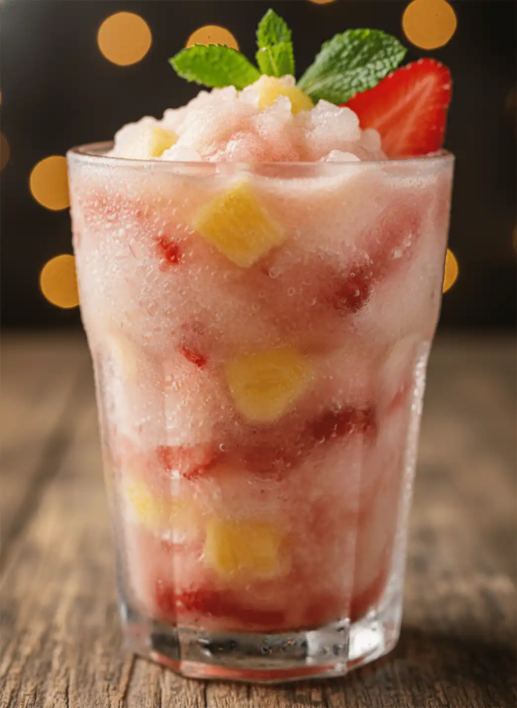 Pineapple Strawberry Slushie
