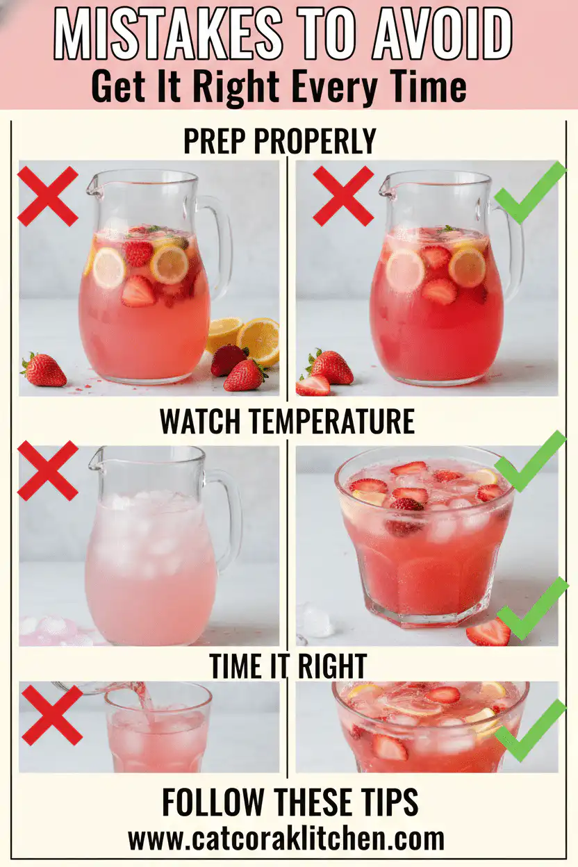 Pink lemonade vodka punch common mistakes