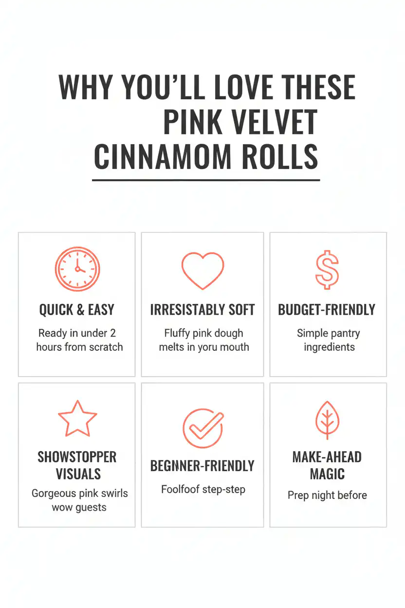 Why you'll love pink velvet cinnamon rolls