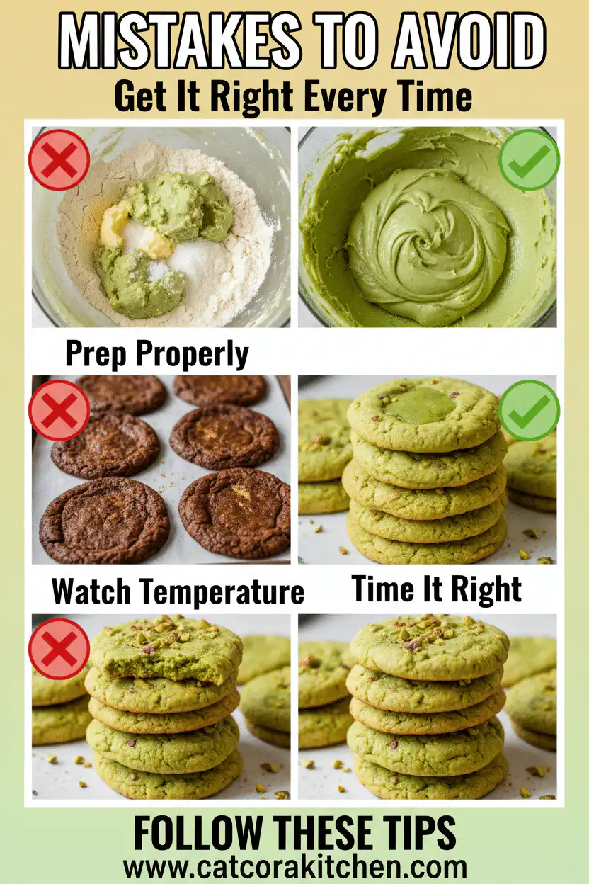Pistachio pudding cookies common mistakes