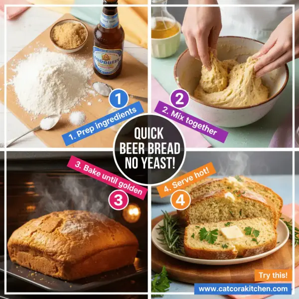 card recipe ingredients and instructions quick beer bread no yeast