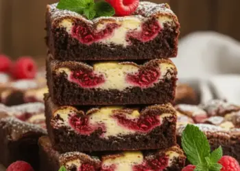 raspberry cheesecake brownies