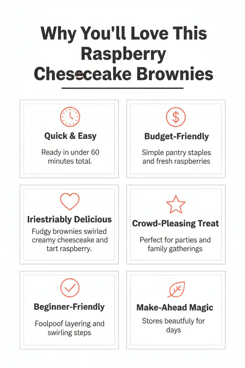 Why you'll love raspberry cheesecake brownies