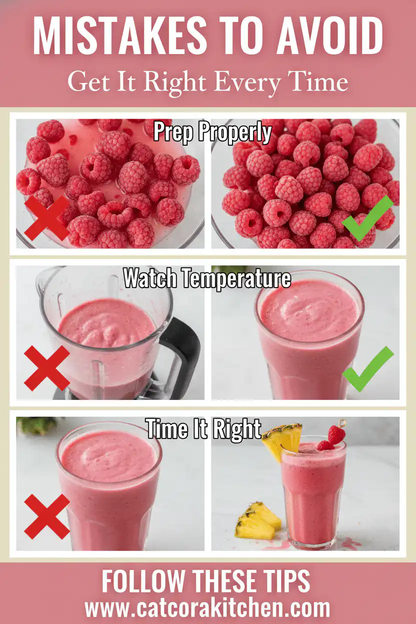 Raspberry colada common mistakes