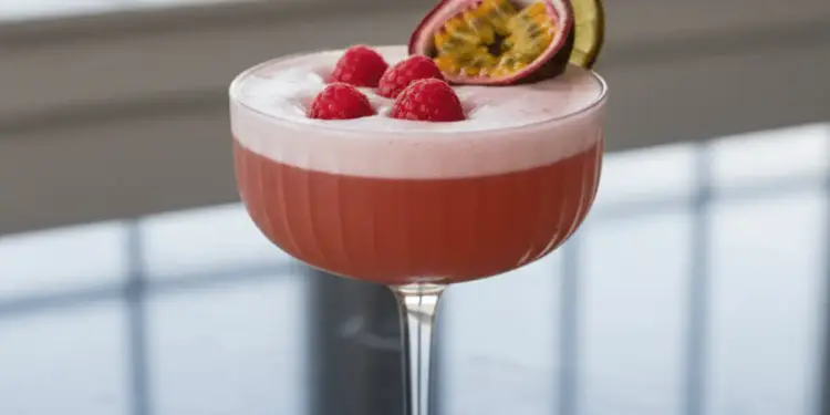raspberry passionfruit tequila sour