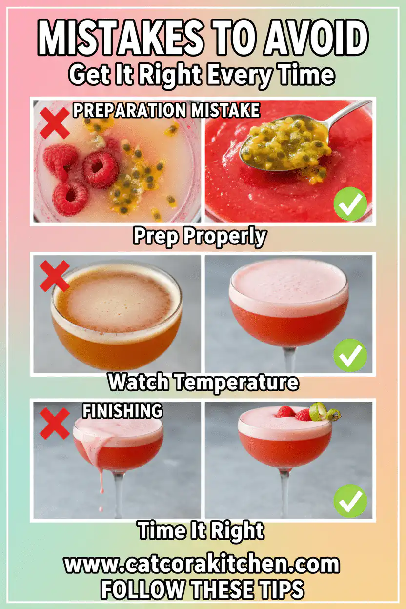 Raspberry passionfruit tequila sour common mistakes