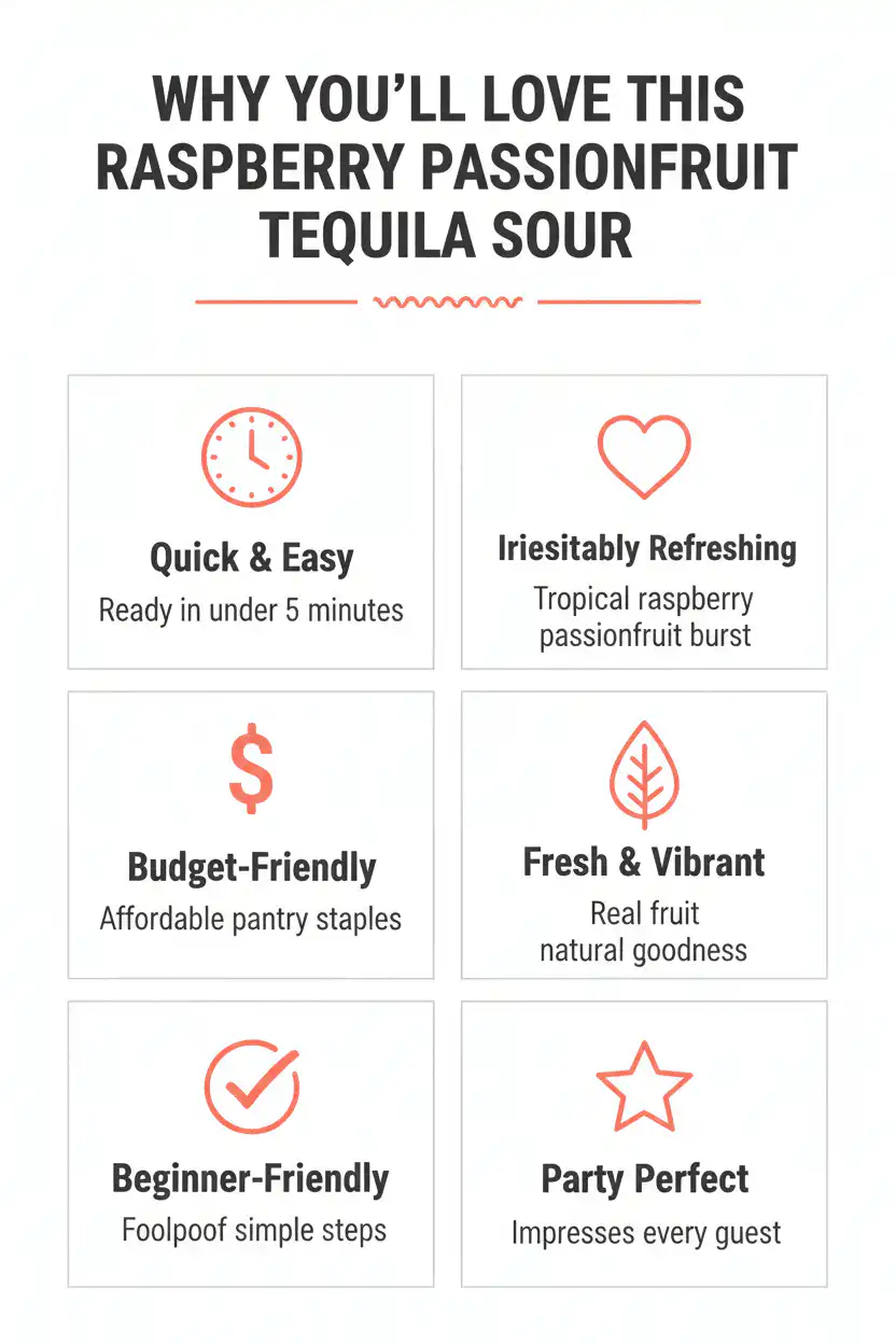 Why you'll love raspberry passionfruit tequila sour