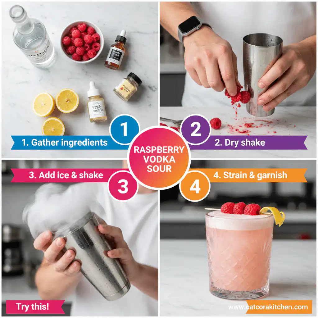 card recipe ingredients and instructions raspberry vodka sour
