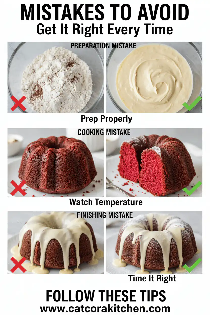 Red velvet bundt cake common mistakes