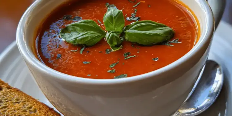 roasted tomato basil soup
