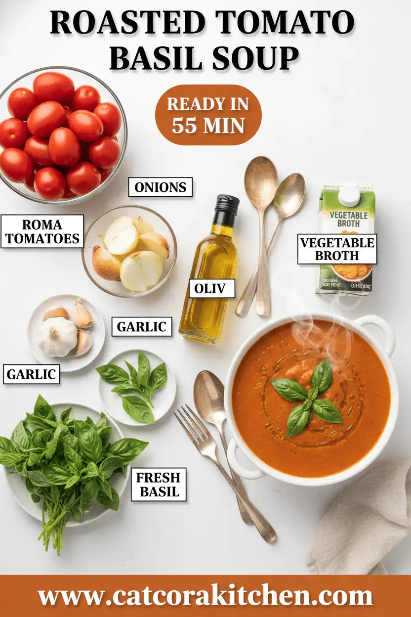 Roasted tomato basil soup ingredients
