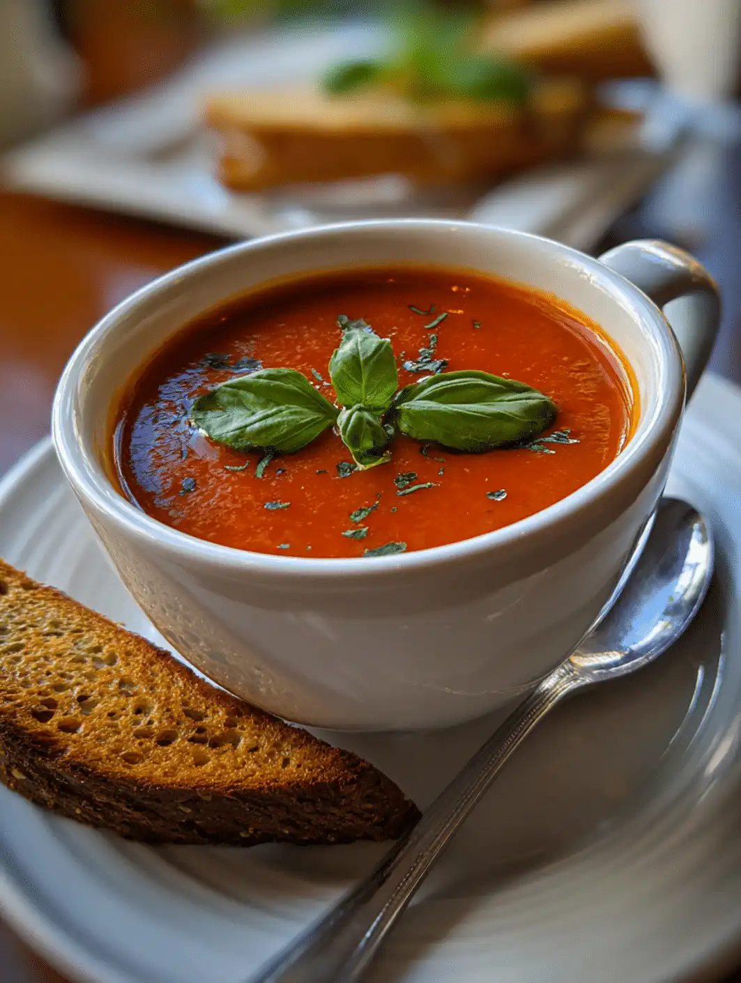 Roasted Tomato Basil Soup – Creamy Homemade Recipe
