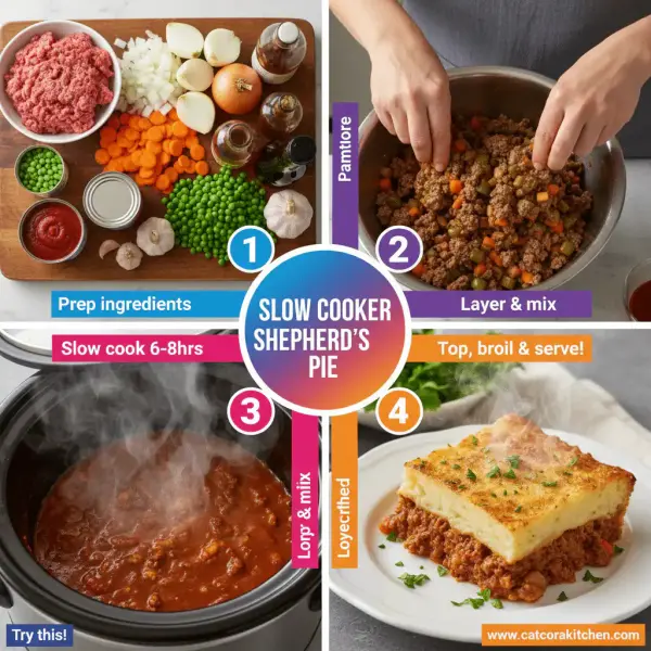 card recipe ingredients and instructions slow cooker Shepherd's Pie