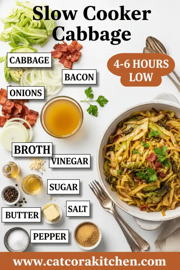 Slow cooker cabbage ingredients