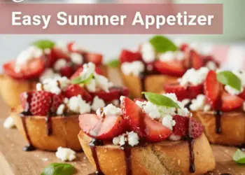 strawberry balsamic crostini