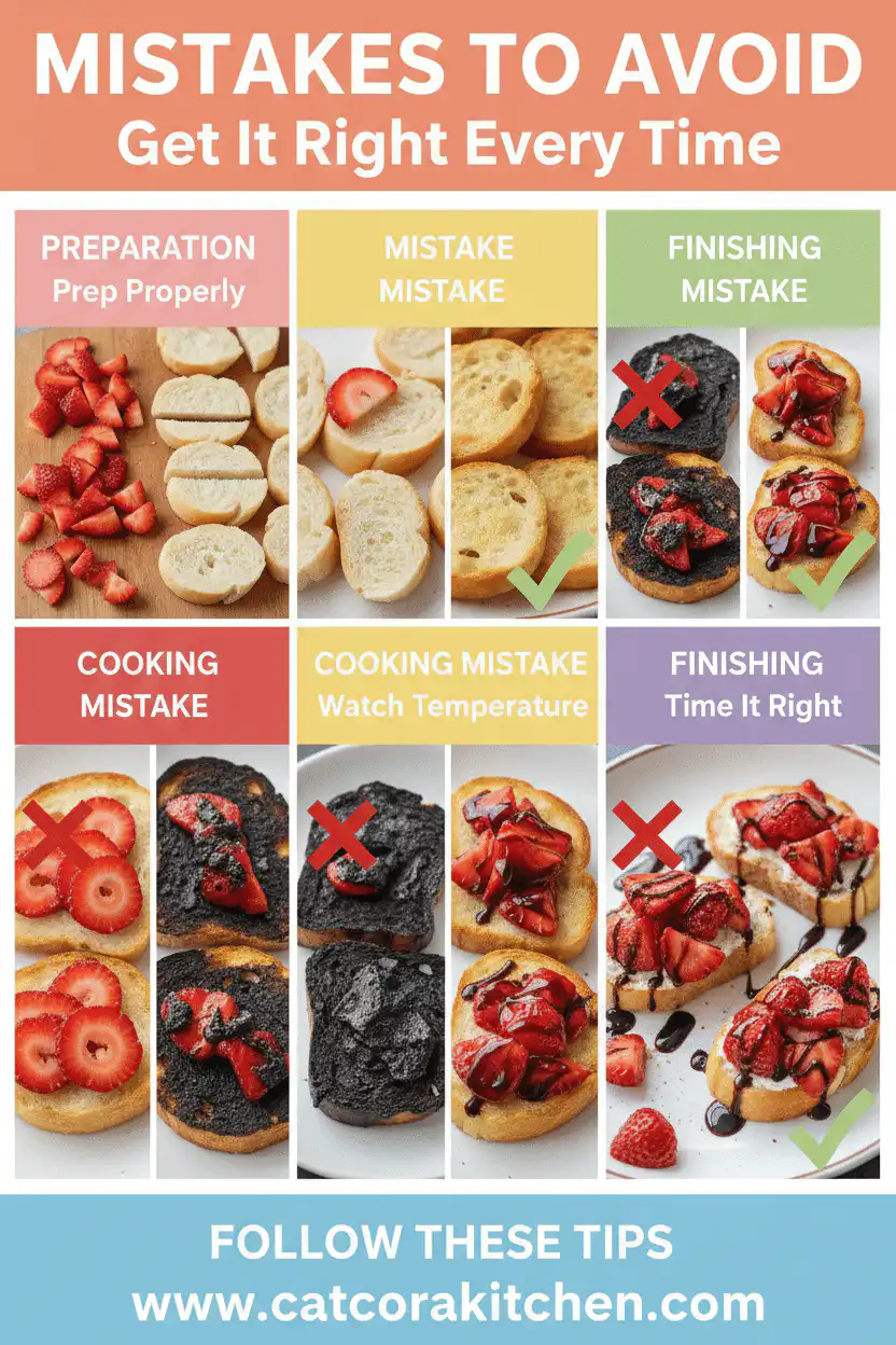 Strawberry balsamic crostini common mistakes