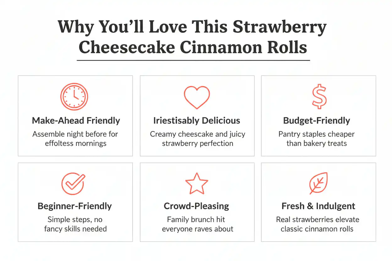 Why you'll love strawberry cheesecake cinnamon rolls