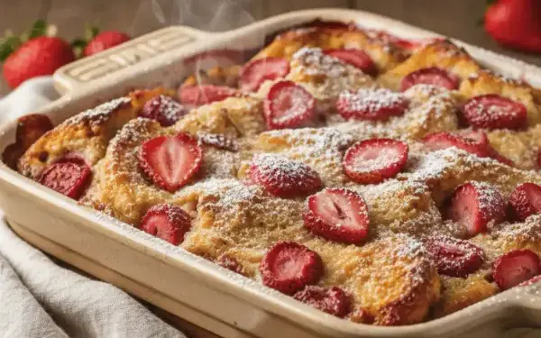 strawberry french toast casserole