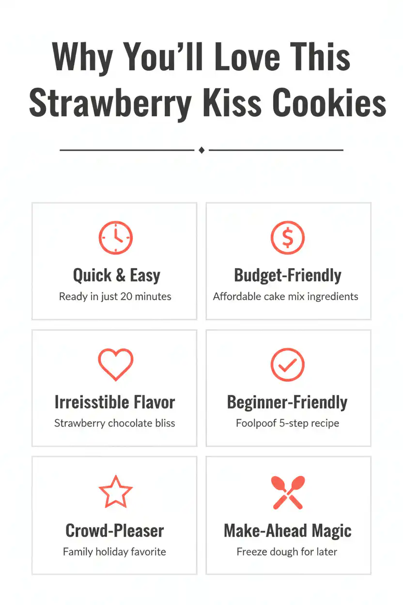 Why you'll love strawberry kiss cookies