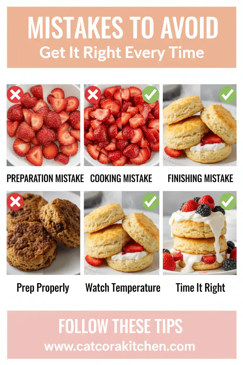 Strawberry shortcake common mistakes