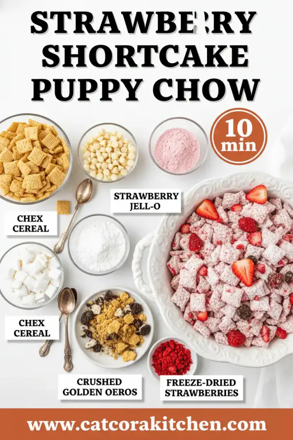 Strawberry shortcake puppy chow ingredients