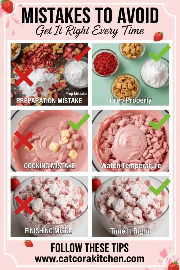 Strawberry shortcake puppy chow common mistakes