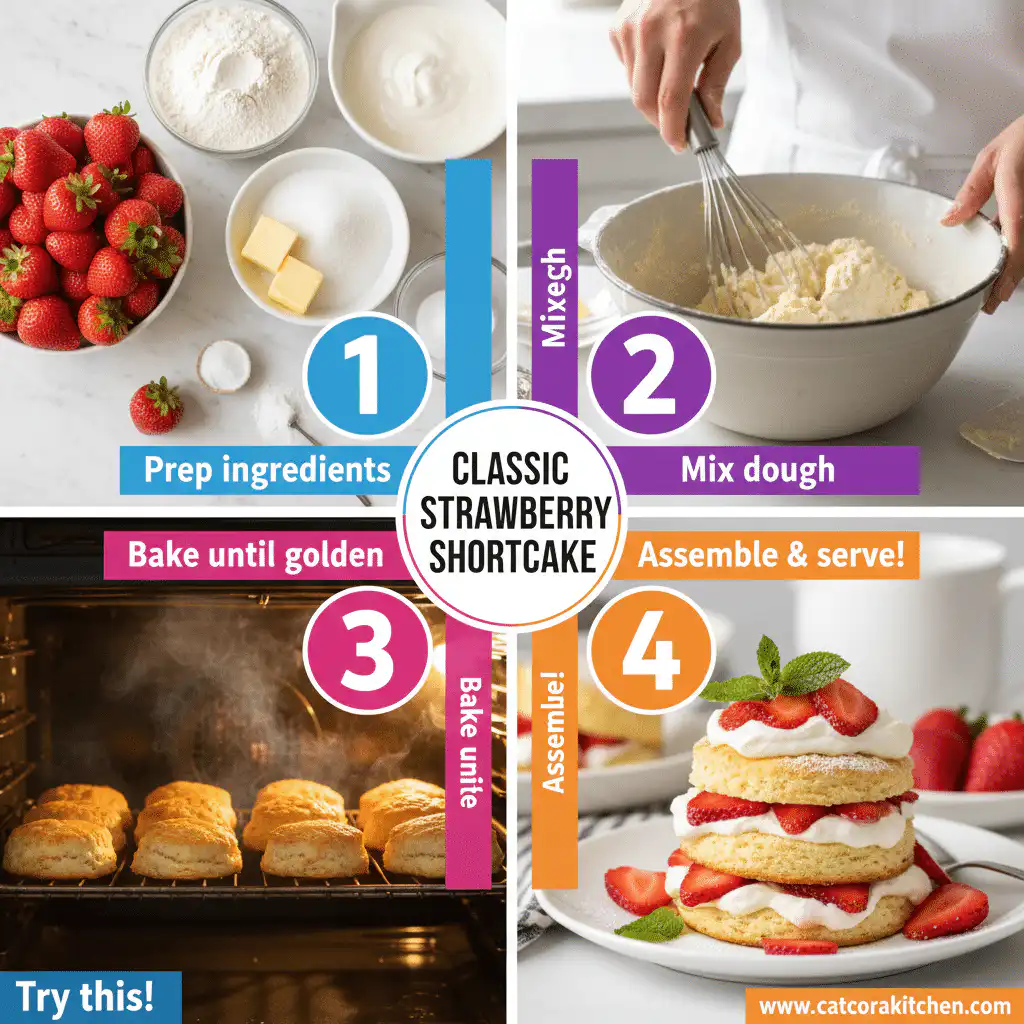 card recipe ingredients and instructions strawberry shortcake