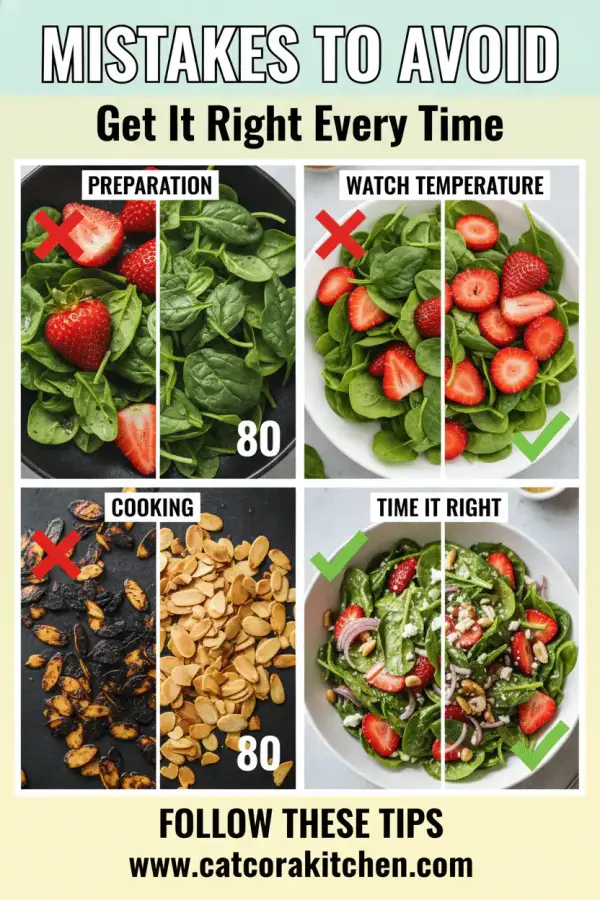Strawberry spinach salad common mistakes
