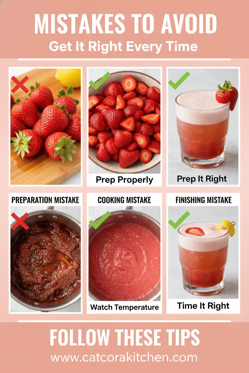 Strawberry whiskey sour common mistakes