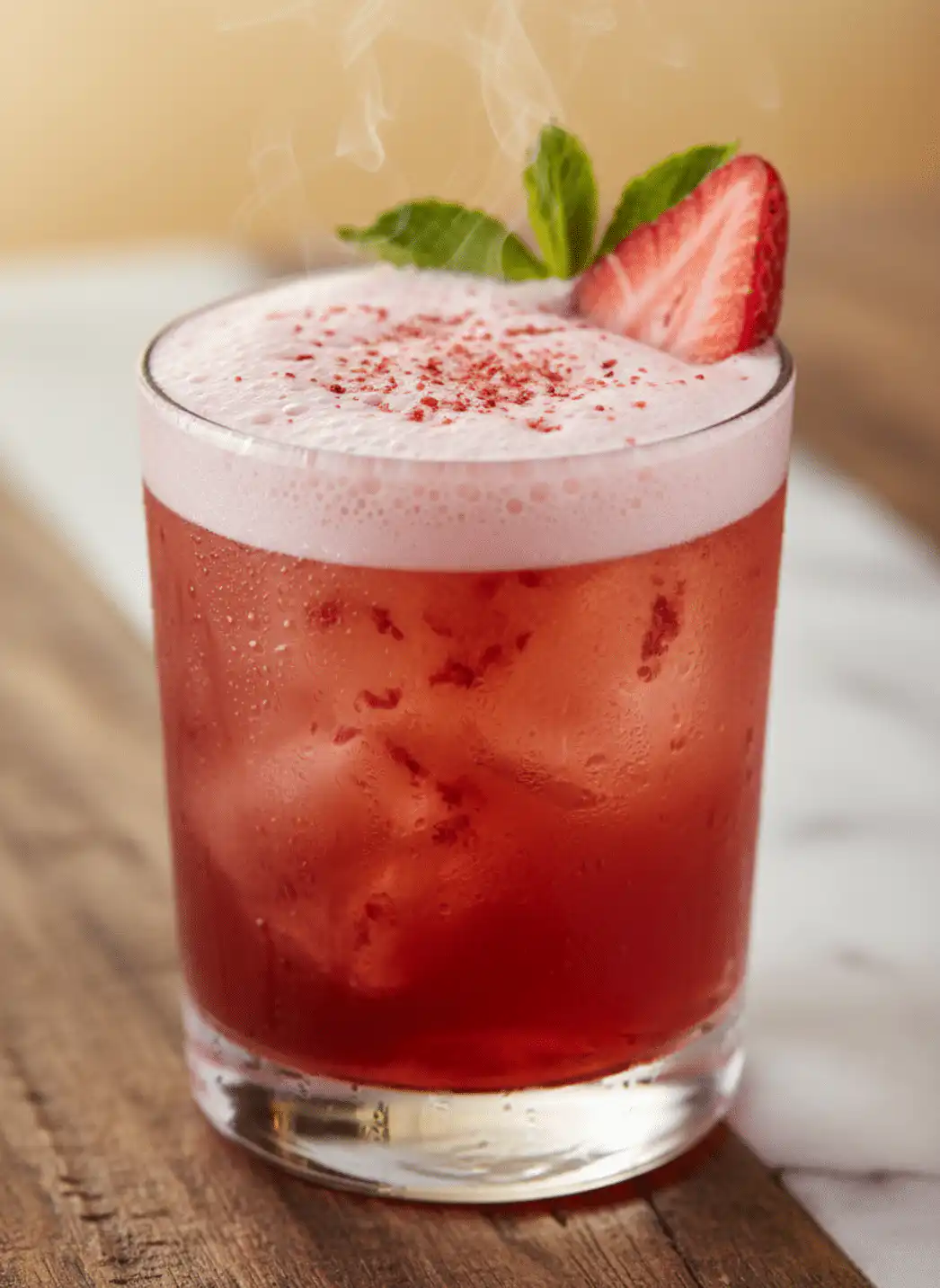 Strawberry Whiskey Sour – Fresh Fruity Bourbon Cocktail