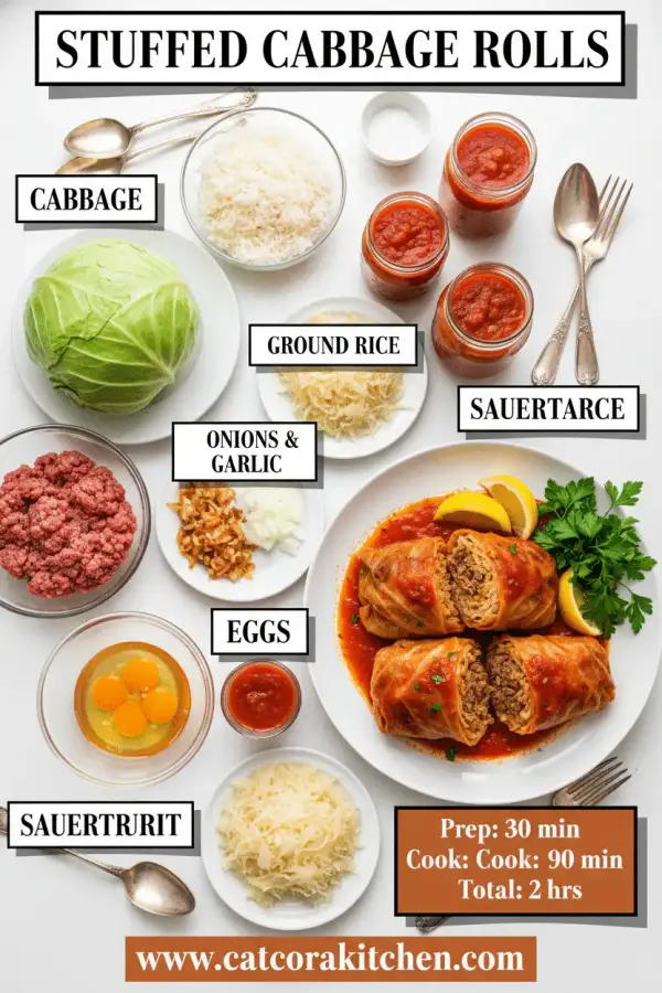 Stuffed cabbage rolls ingredients
