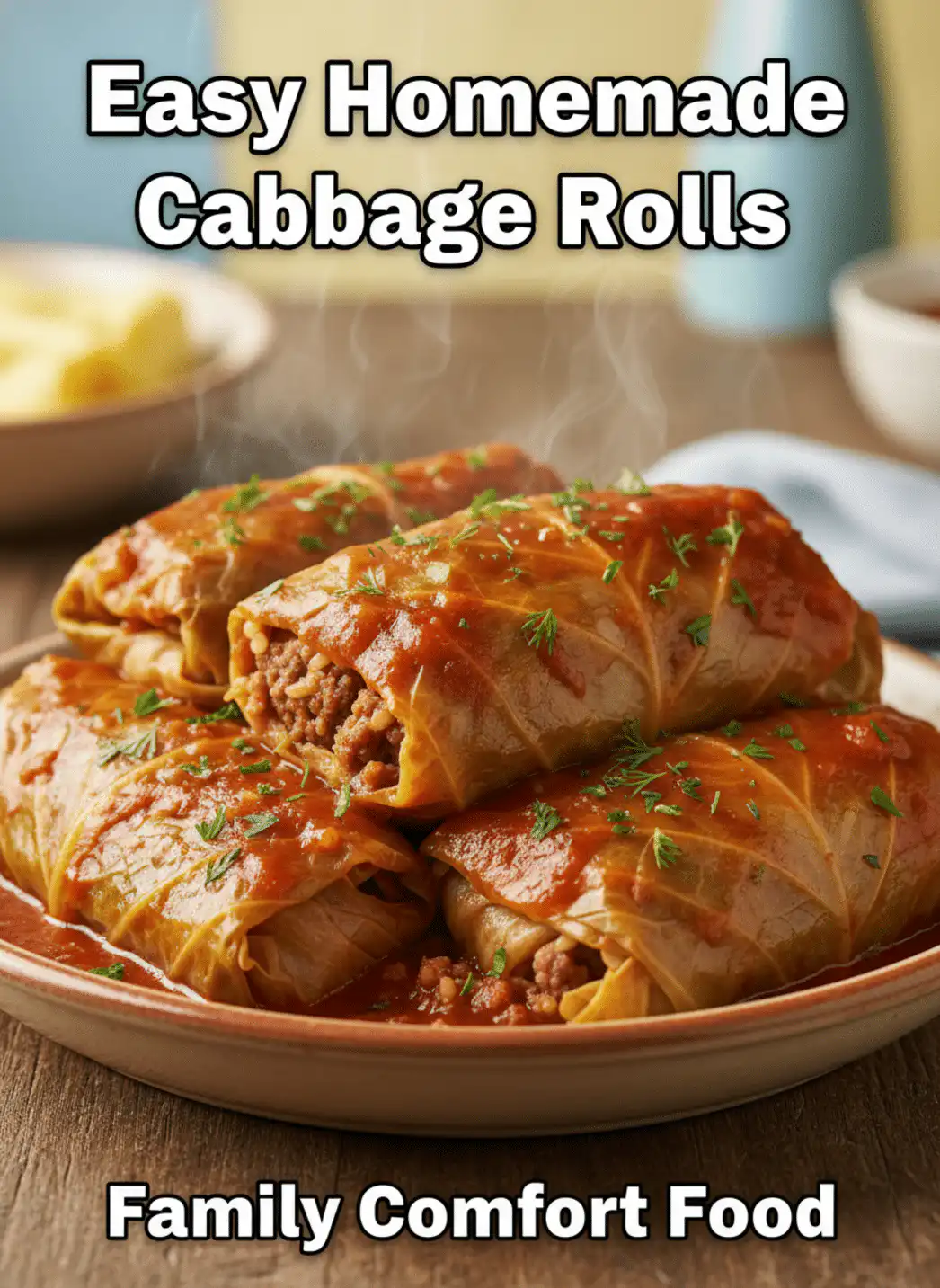 Stuffed Cabbage Rolls: Traditional Recipe with Beef & Rice