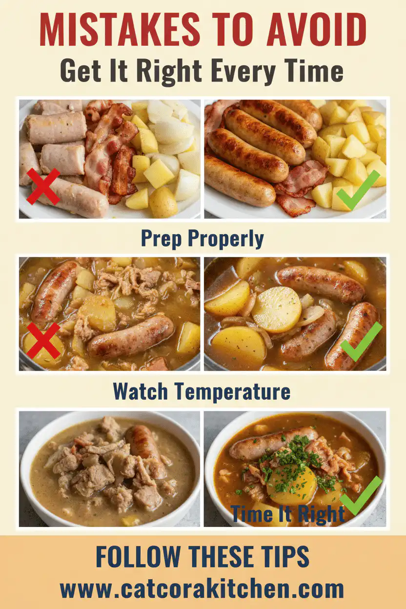 Traditional Dublin Coddle slow cooker common mistakes