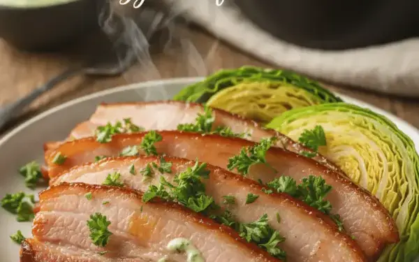 traditional Irish boiled bacon and cabbage
