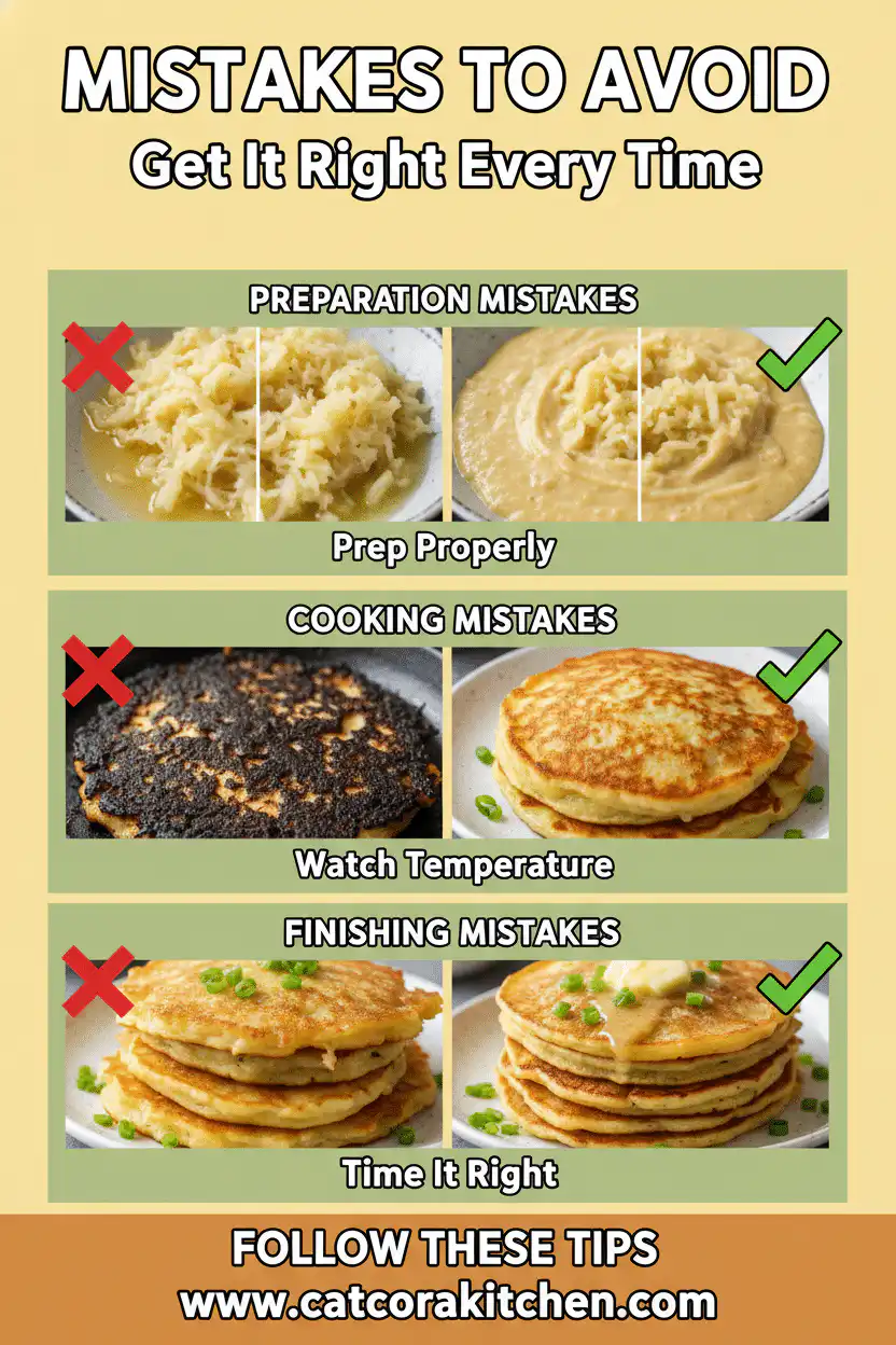 Traditional Irish boxty potato pancakes common mistakes