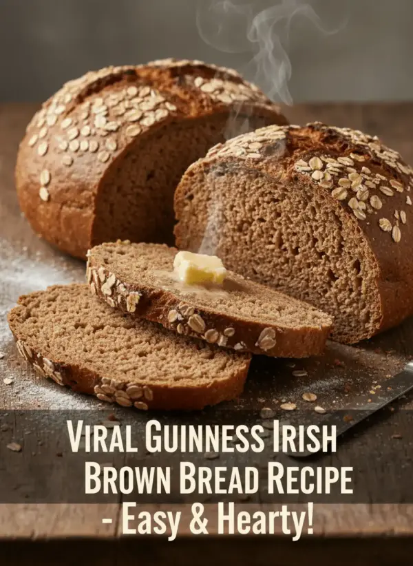 Traditional Irish Brown Bread with Guinness