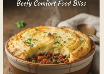 traditional cottage pie with ground beef