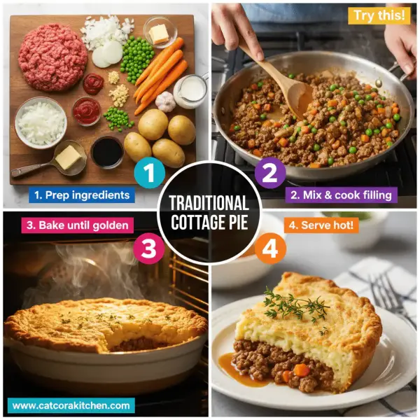 card recipe ingredients and instructions traditional cottage pie with ground beef