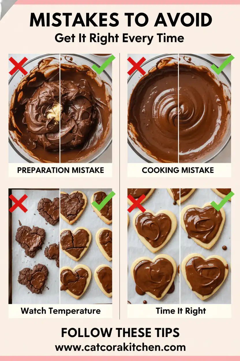 Valentine ganache cookies common mistakes