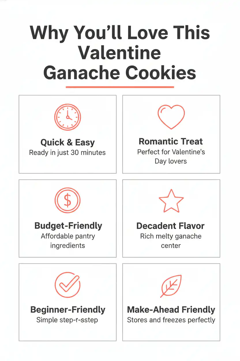Why you'll love valentine ganache cookies