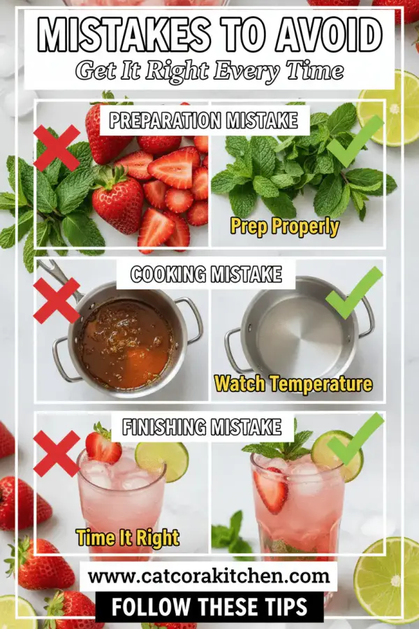 Virgin strawberry mojito common mistakes
