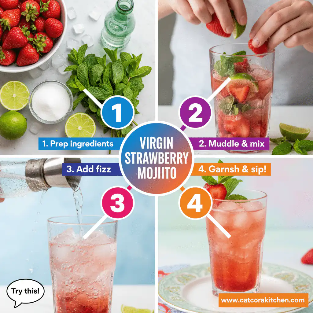 card recipe ingredients and instructions virgin strawberry mojito