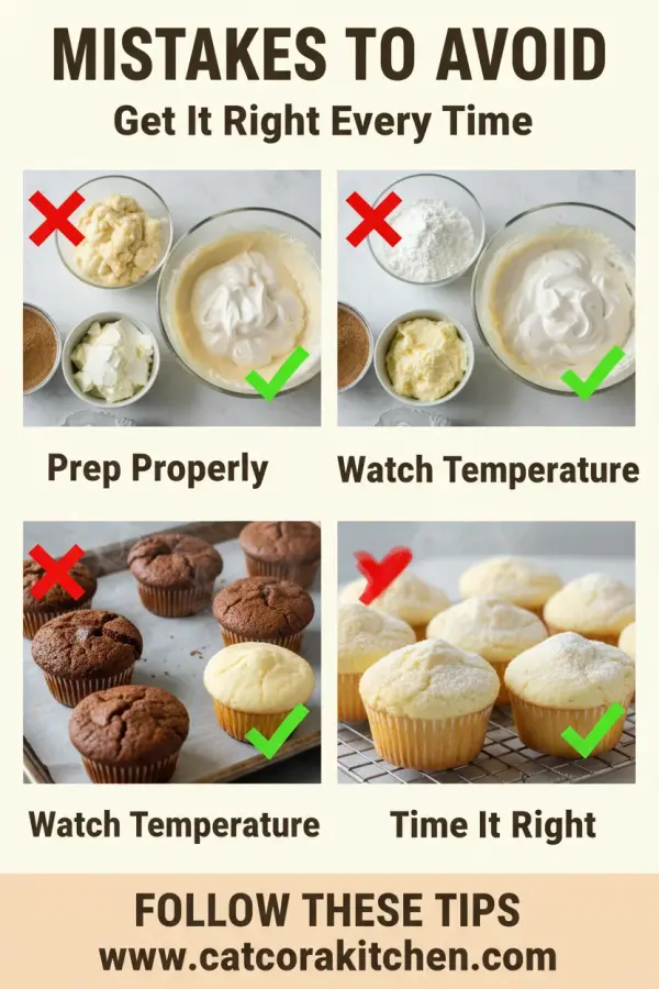 Japanese cotton cheesecake cupcakes common mistakes