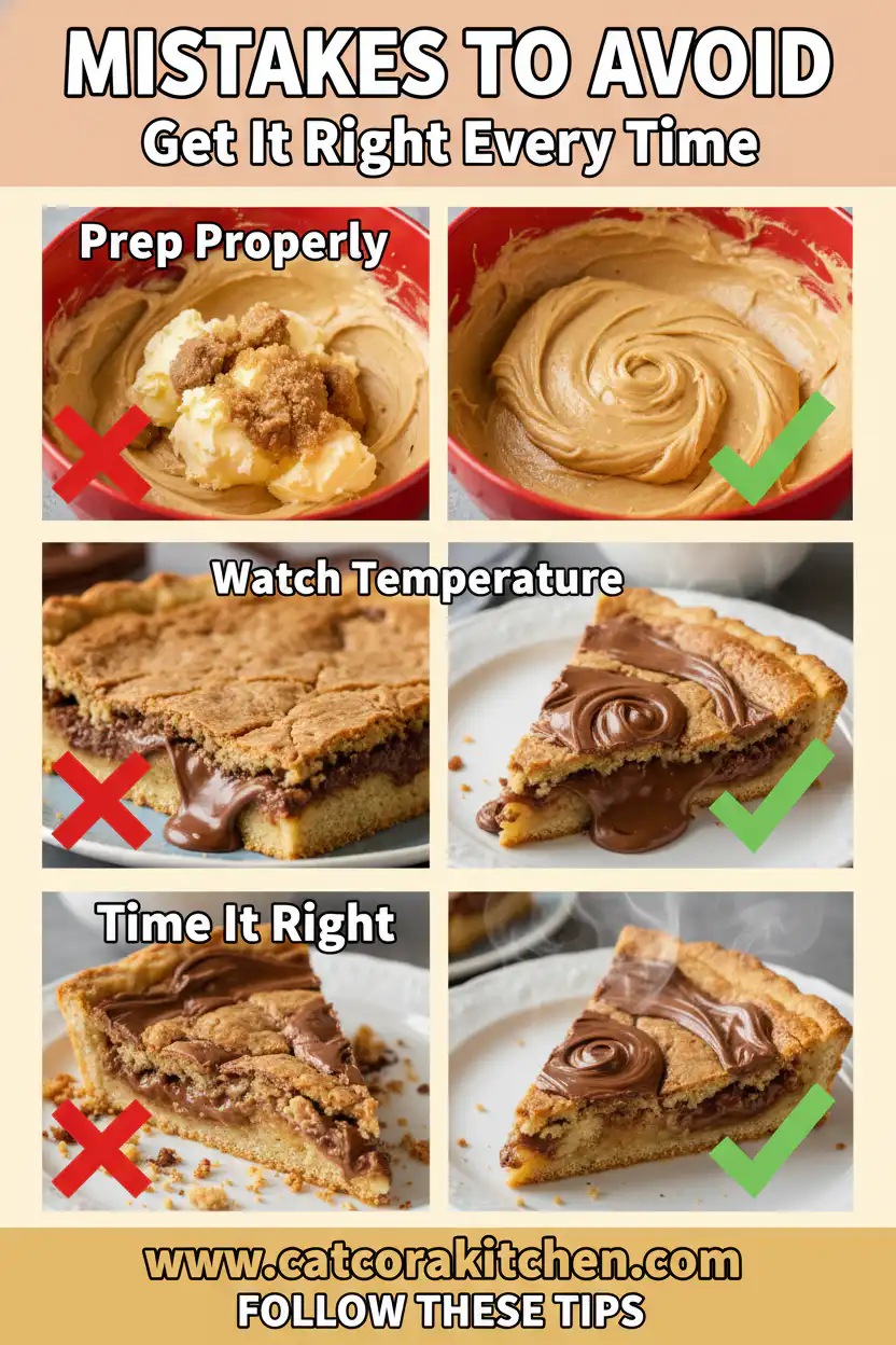 Nutella cookies pie common mistakes