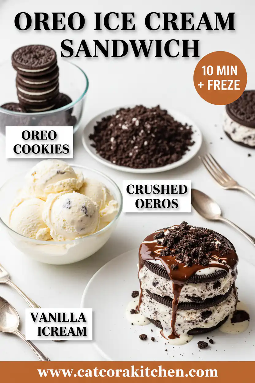 Oreo ice cream sandwich ingredients